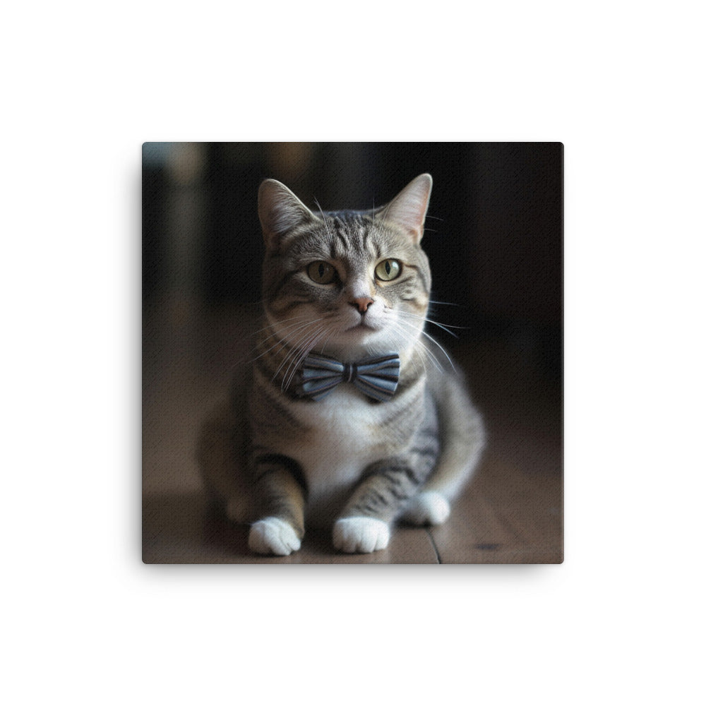 Cat With Bowtie || Canvas Print