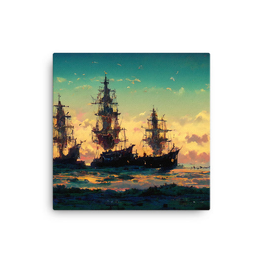 Pirate Ships || Canvas Print